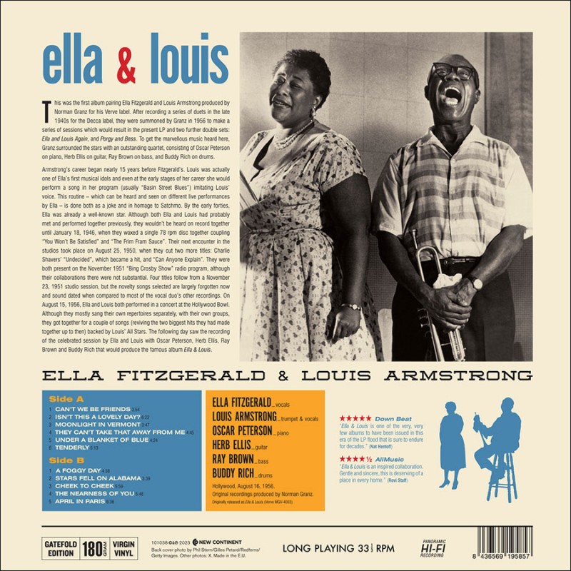 Ella Fitzgerald / Louis Armstrong (엘라 피츠제럴드 / 루이 암스트롱) - Ella & Louis [LP]