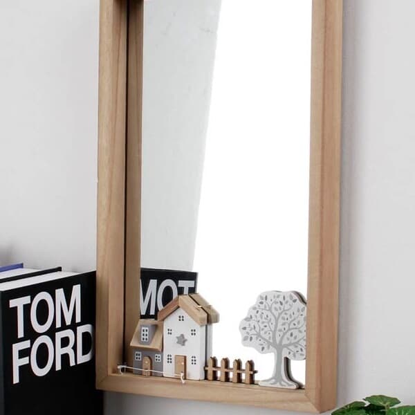 [2HOT] 컨츄리 나무장식 하우스 거울