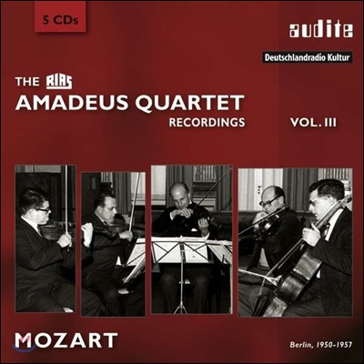 아마데우스 사중주단 3집 - 모차르트: 현악 사중주 (The RIAS Amadeus Quartet Recordings Vol. 3: Mozart) 