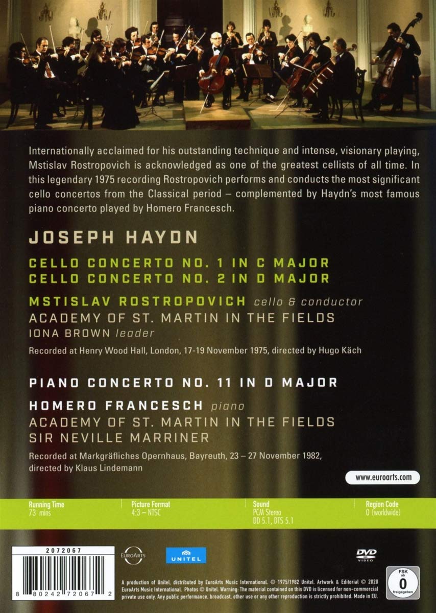 Mstislav Rostropovich 하이든: 첼로 협주곡 (Rostropovich Plays Haydn Cello Concertos)