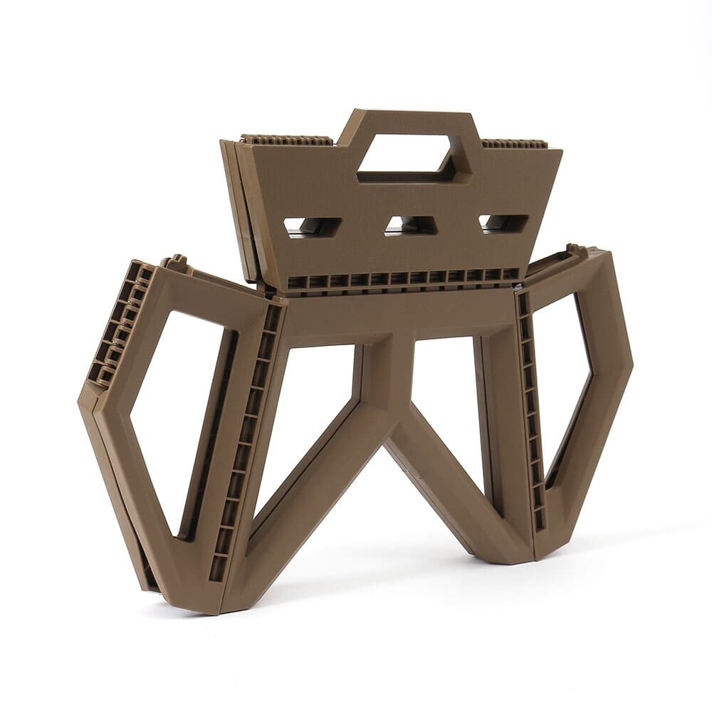 플랜 휴대용 접이식 의자(브라운) 폴딩스툴 