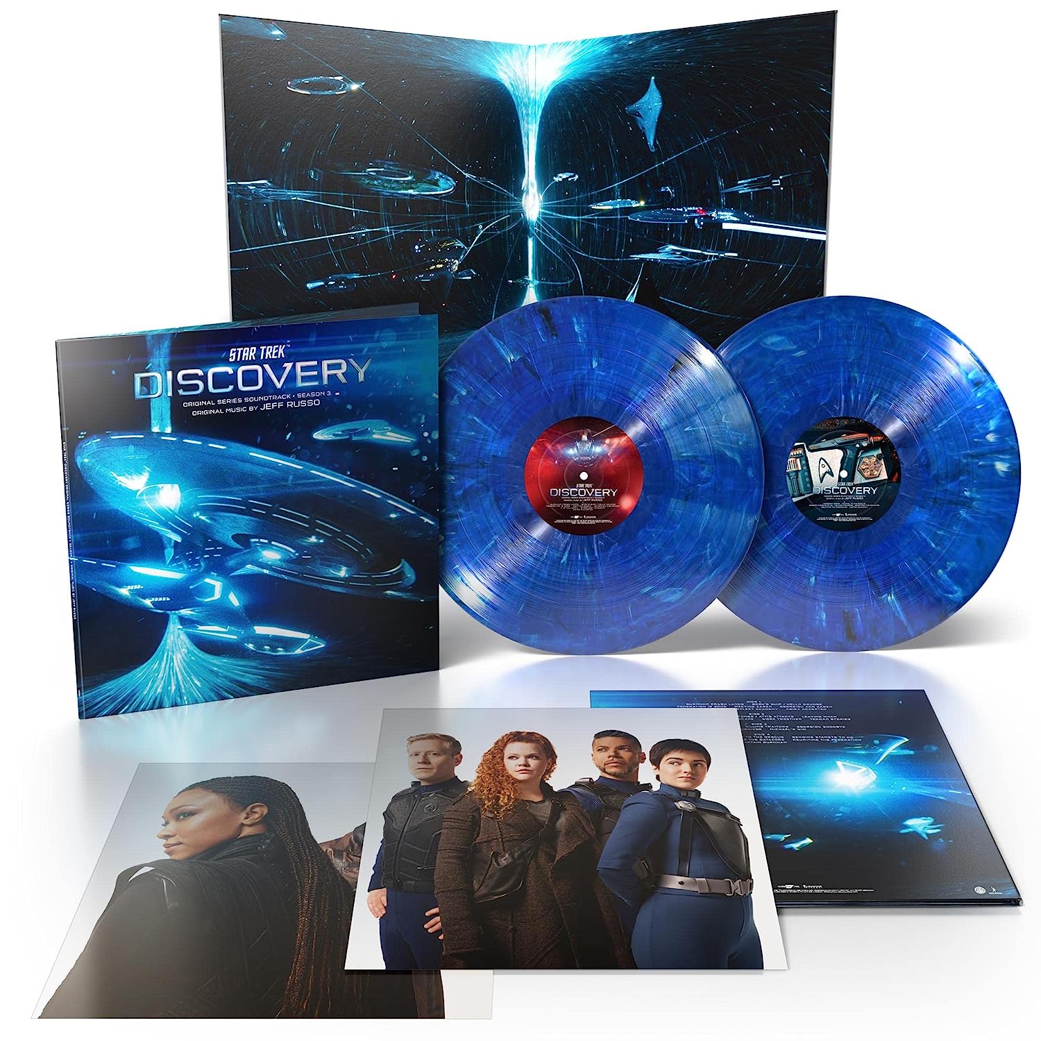 스타 트랙: 디스커버리 시즌3 드라마음악 (Star Trek: Discovery Season 3 OST by Jeff Russo) [블루 & 화이트 마블 컬러 2LP]