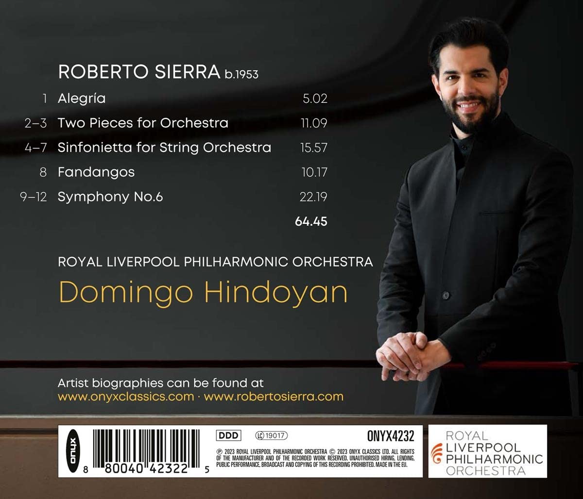 Domingo Hindoyan 시에라: 관현악 작품집 (Roberto Sierra: Symphony No.6 etc)