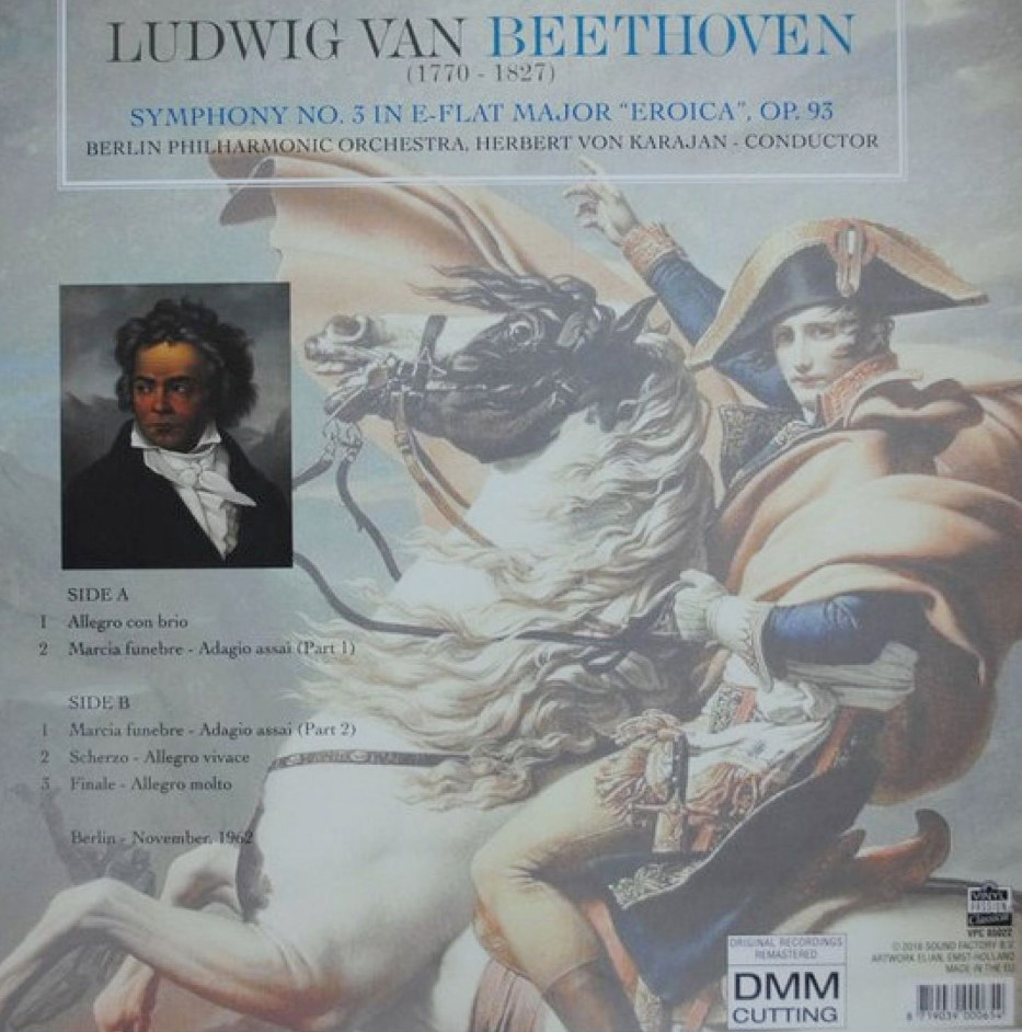 Herbert von Karajan 베토벤: 교향곡 3번 '영웅 (Beethoven: Symphony Op.93 'Eroica') [LP]