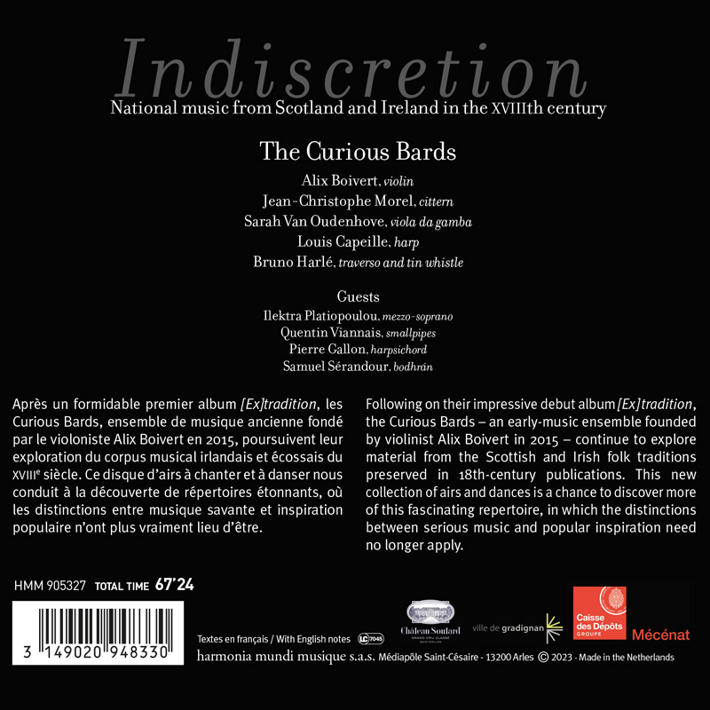 The Curious Bards 18세기 스코틀랜드와 아일랜드의 민족 음악 (Indiscretion)
