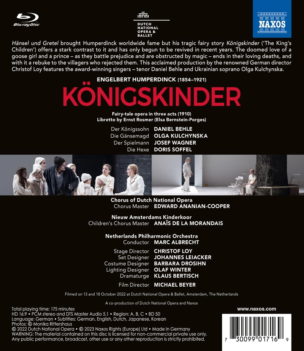 Marc Albrecht 훔퍼딩크: 오페라 '왕의 아이들' (Engelbert Humperdinck: Konigskinder)