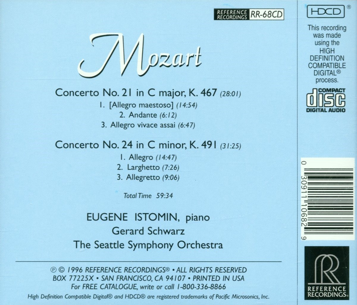 Eugene Istomin 모차르트: 피아노 협주곡 21번, 24번 (Mozart: Piano Concertos K467, K491) [2LP]