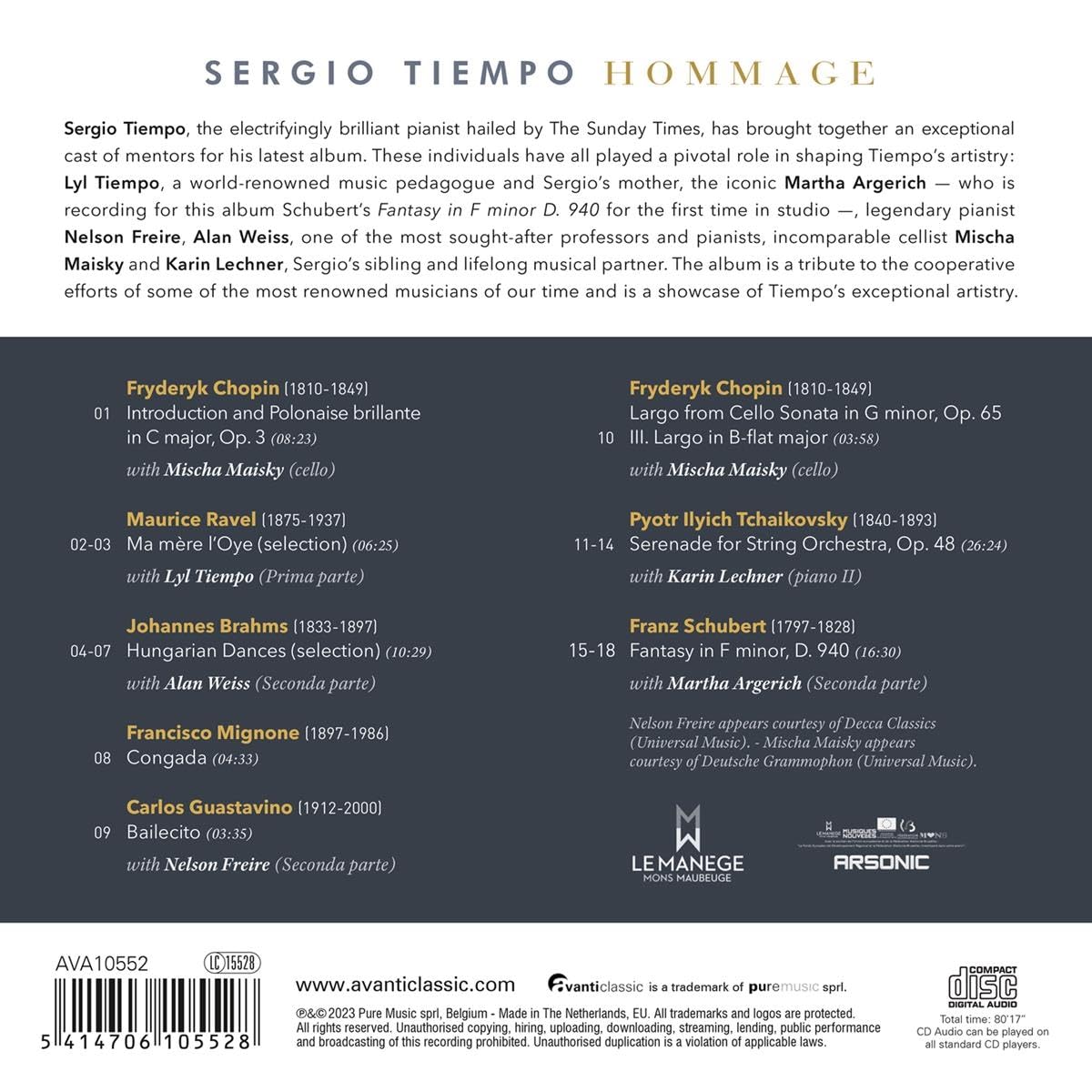 Sergio Tiempo 세르지오 티엠포 피아노 연주집 (Hommage)