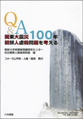 Q&amp;A關東大震災100年朝鮮人虐殺問題を