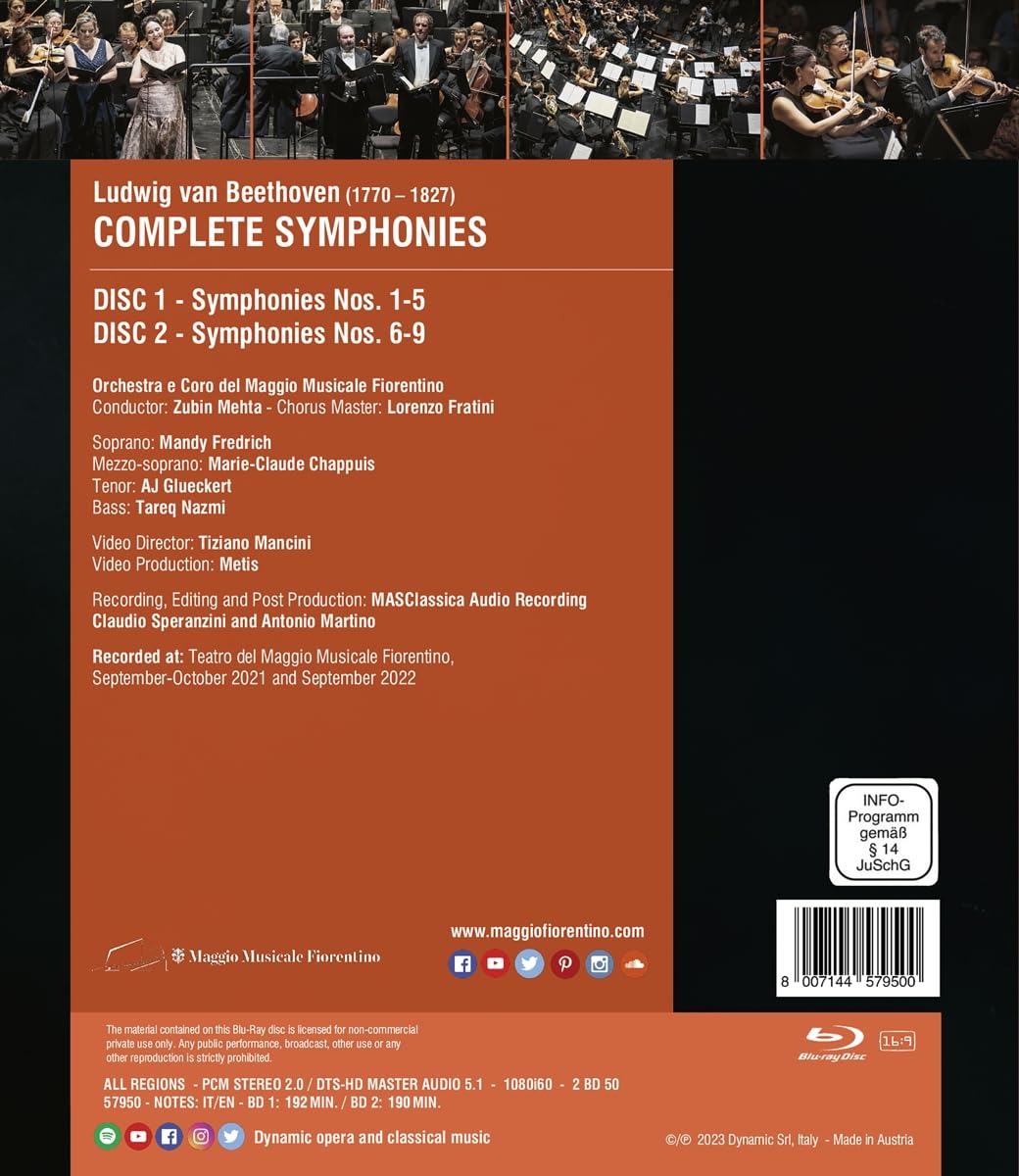 Zubin Mehta 베토벤: 교향곡 전곡집 (Beethoven: Symphony Nos. 1-9)