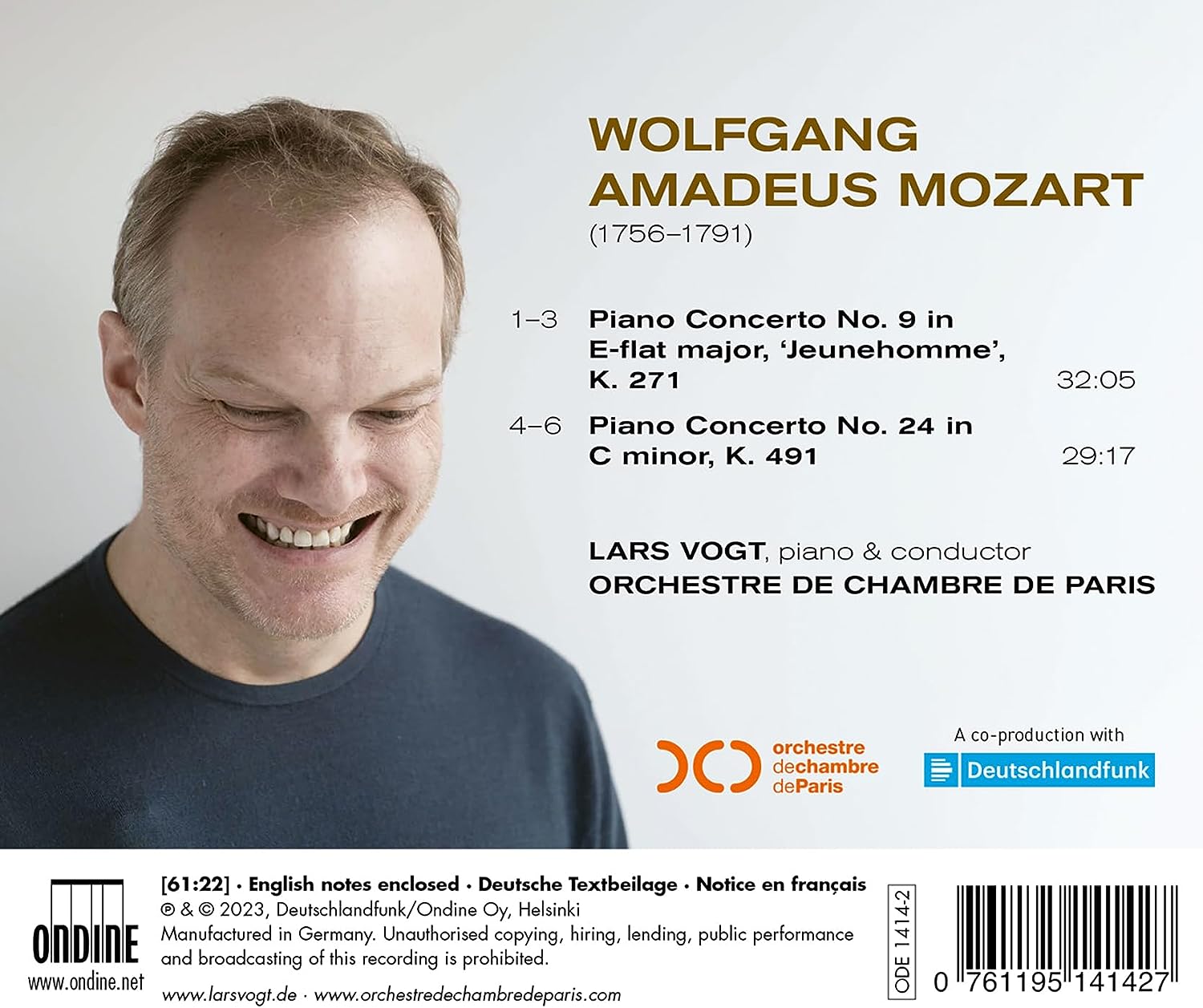 Lars Vogt 모차르트: 피아노 협주곡 9, 24번 (Mozart: Piano Concertos K.271, K.491)