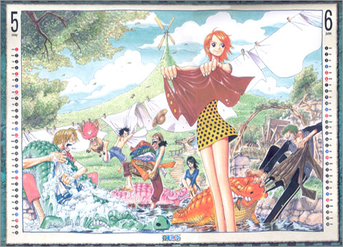 2005 ONE PIECE CALENDAR 원피스 캘린더