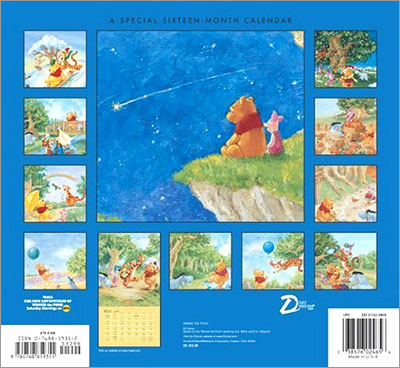 Disney Winnie the Pooh 2005 Calendar