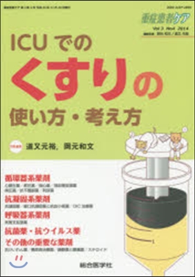 ICUでのくすりの使い方.考え方