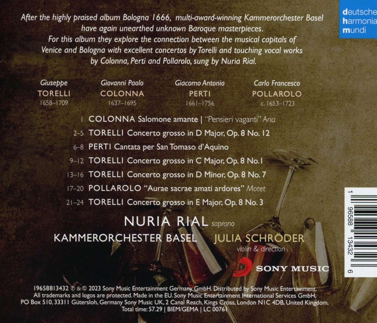 Nuria Rial 칸타타와 협주곡 - 토렐리 / 페트리 / 폴라롤로 / 콜론나 (Torelli / Perti / Pollarolo / Colonna: Concertos and Cantatas)