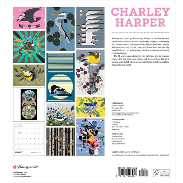 2024 캘린더 Charley Harper