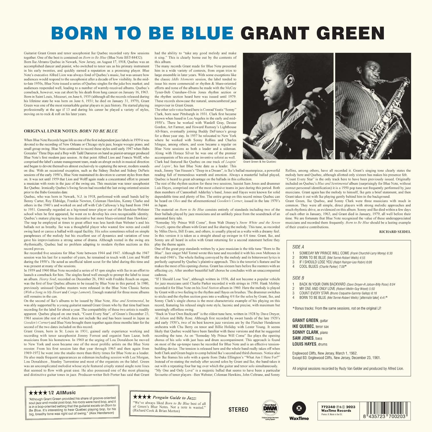 Grant Green (그랜트 그린) - Born To Be Blue [LP]