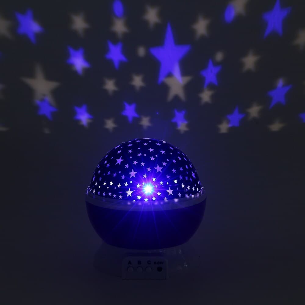 LED 프로젝션 밤하늘 무드등(퍼플) 별 오로라수면등