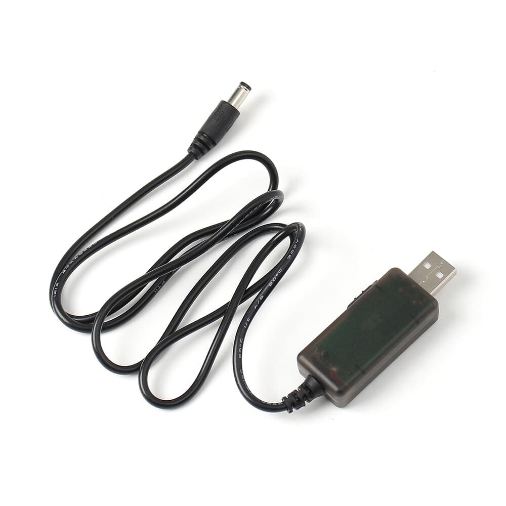 USB전원 승압 케이블 5V to 9V-12V (1M) DC변환젠더