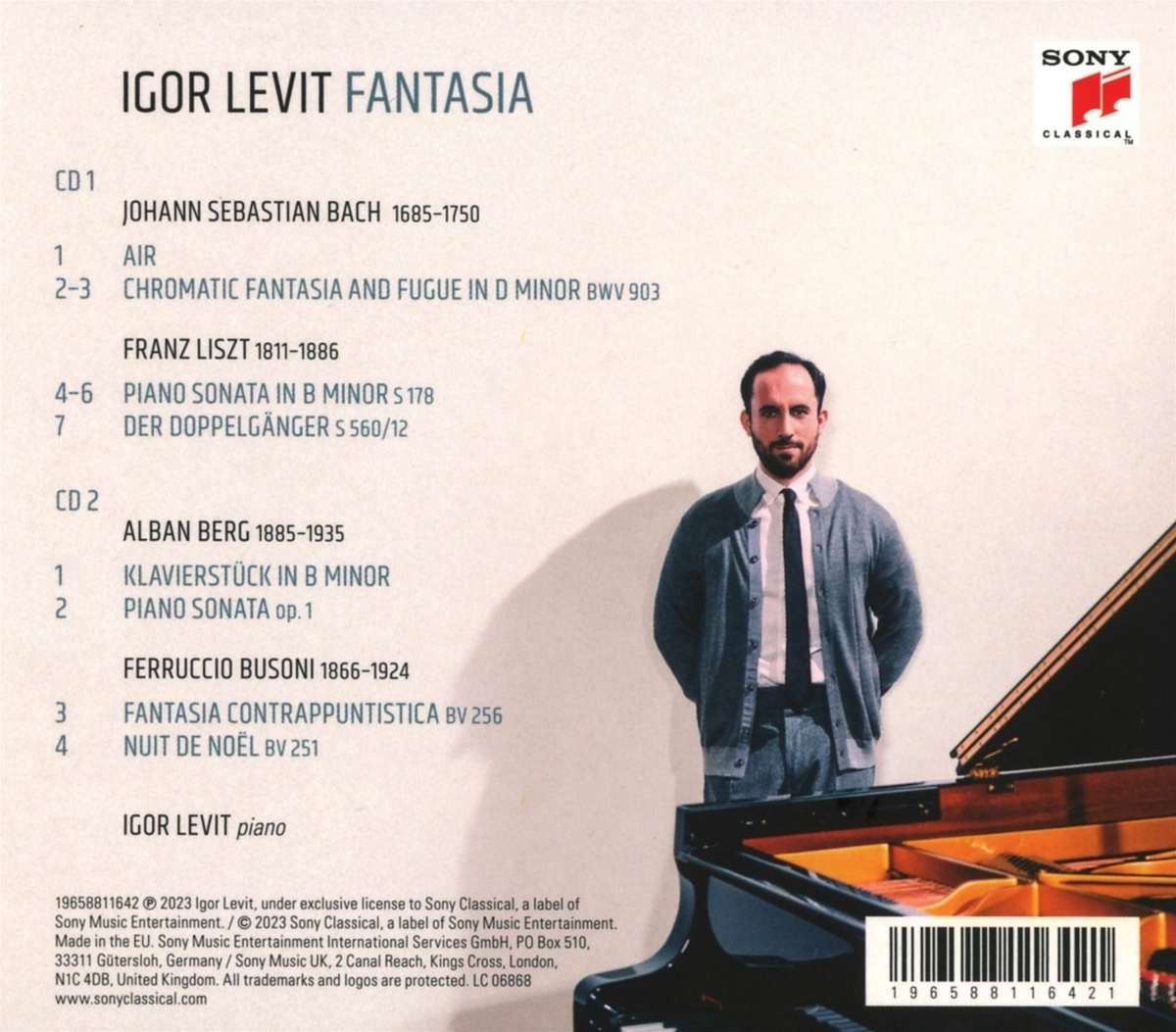 Igor Levit 이고르 레비트 피아노 연주집 (Fantasia)