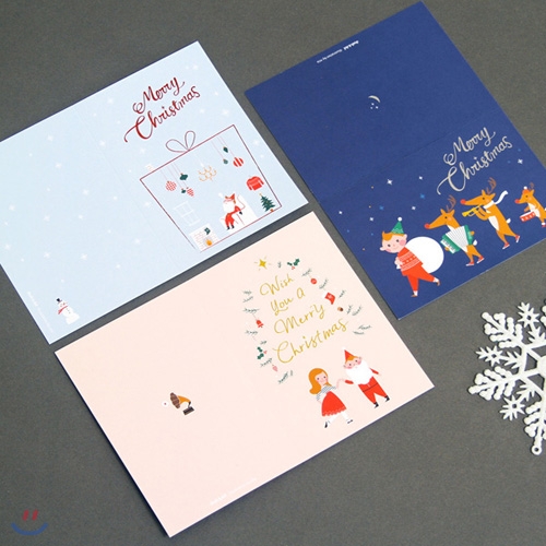 하하 X-MAS card 3종 세트