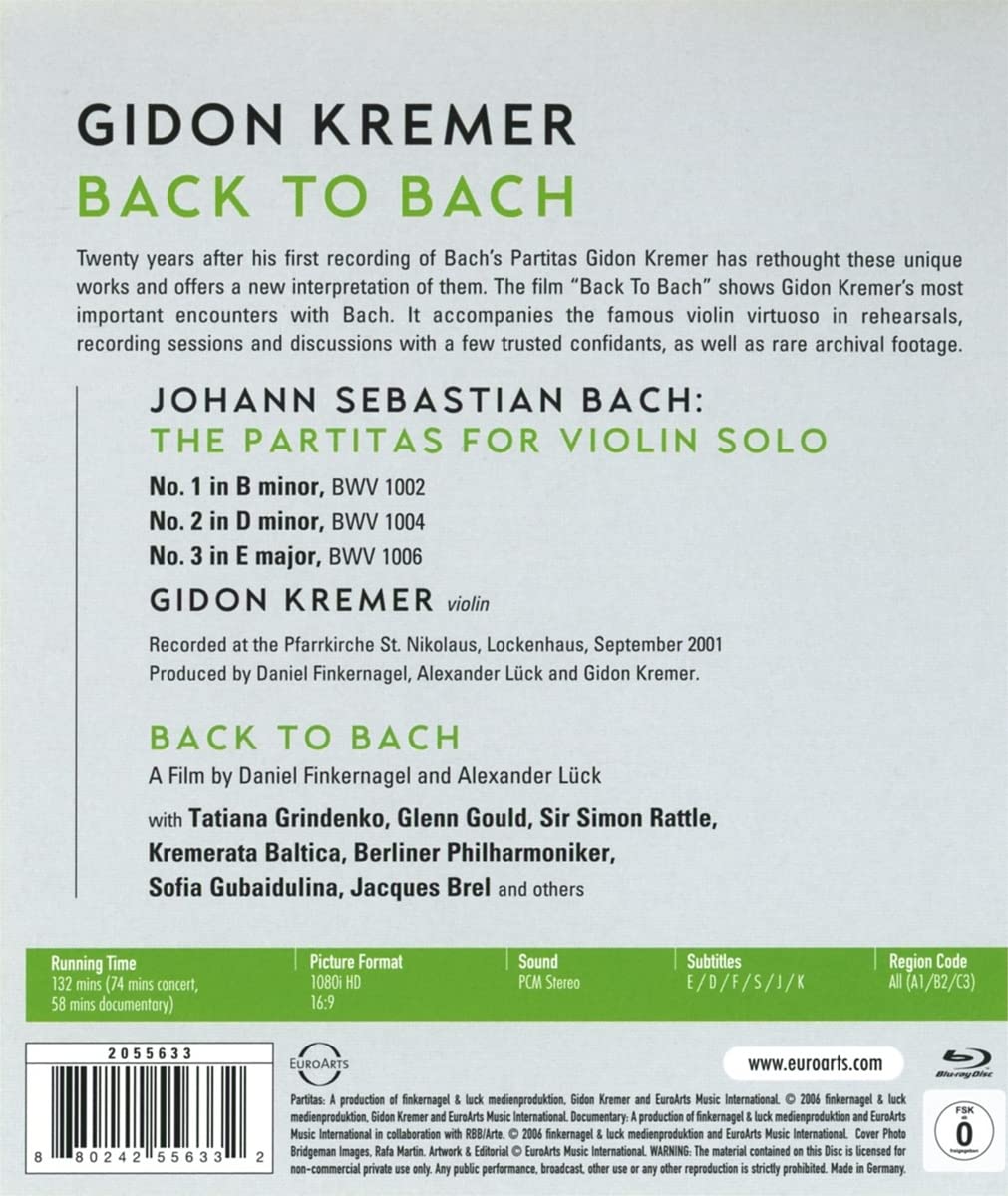 기돈 크레머 - 바흐로 돌아가다 (Gidon Kremer - Back to Bach)