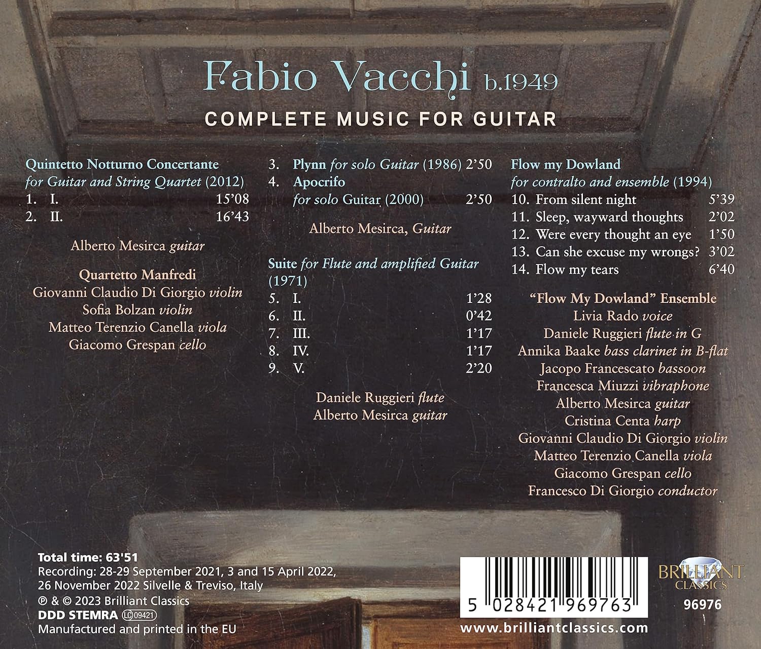 Alberto Mesirca 바키: 기타를 위한 작품 전곡 (Vacchi: Complete Music for Guitar)