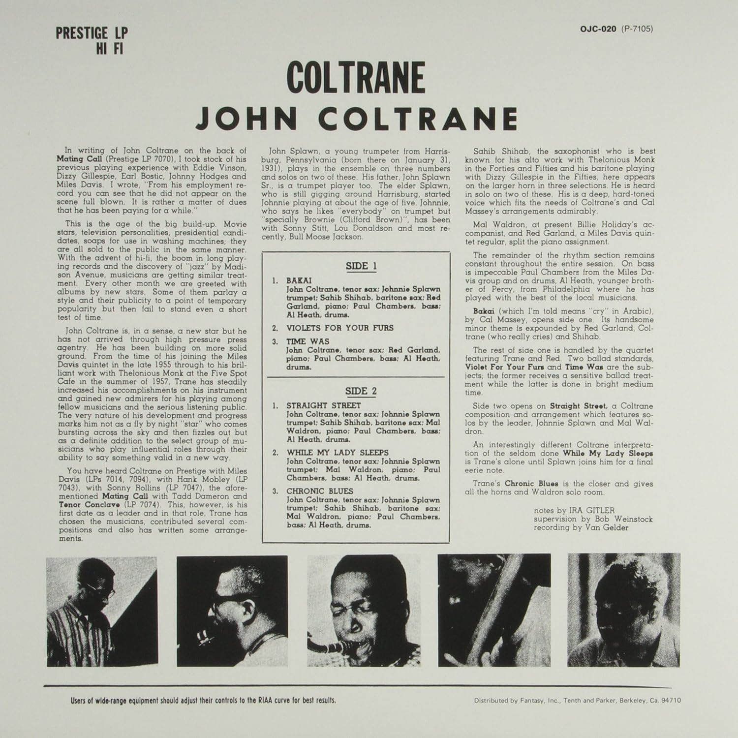 John Coltrane (존 콜트레인) - Coltrane [LP]