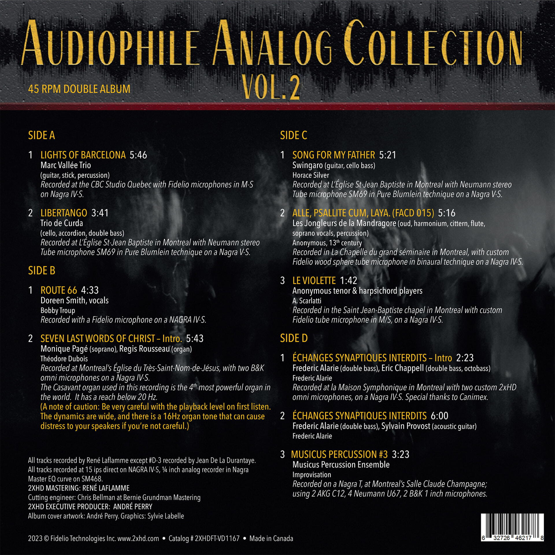 오디오파일 아날로그 컬렉션 2집 (Audiophile Analog Collection Vol. 2) [2LP]