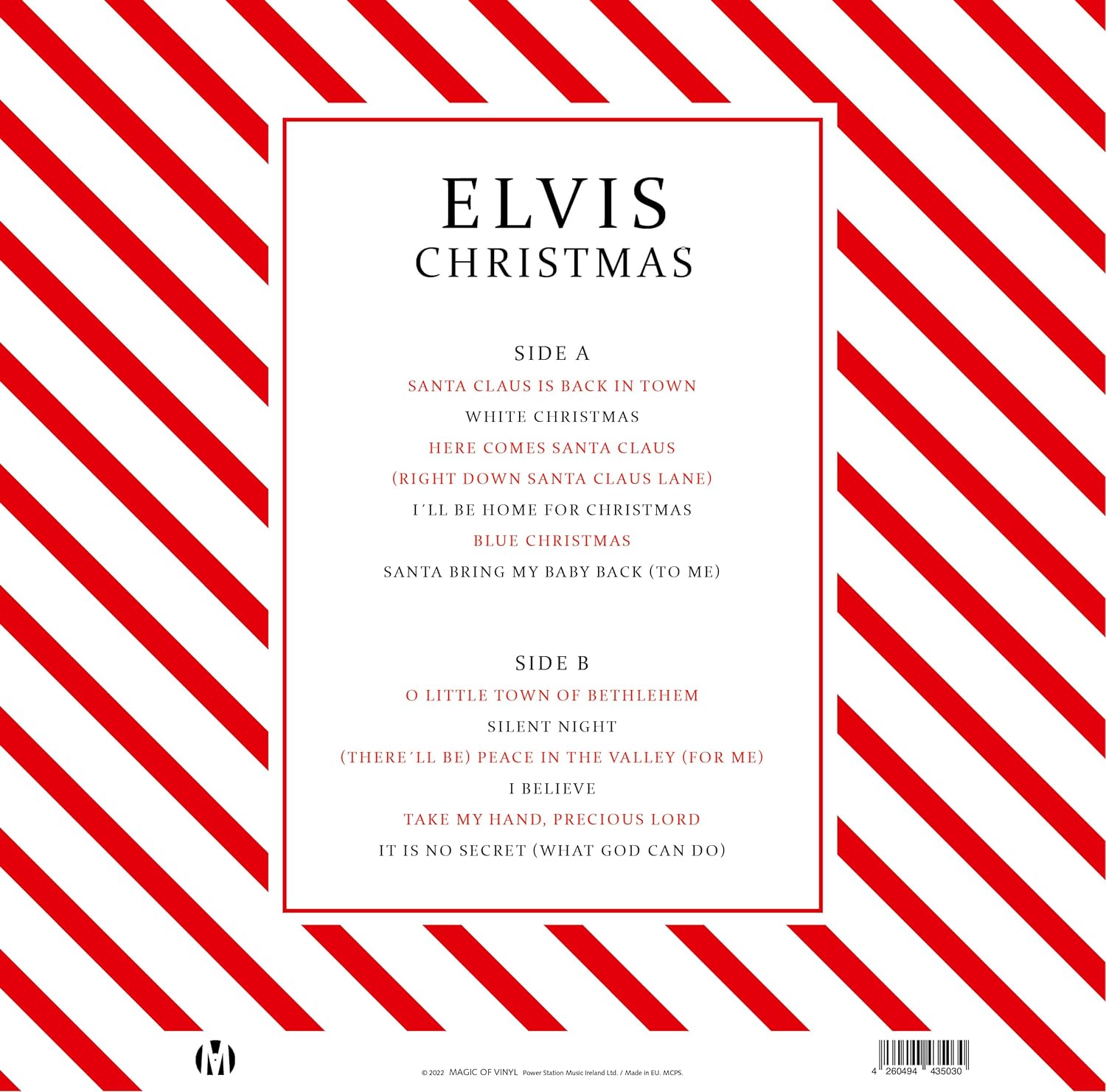 Elvis Presley (엘비스 프레슬리) - Christmas [화이트 컬러 LP]