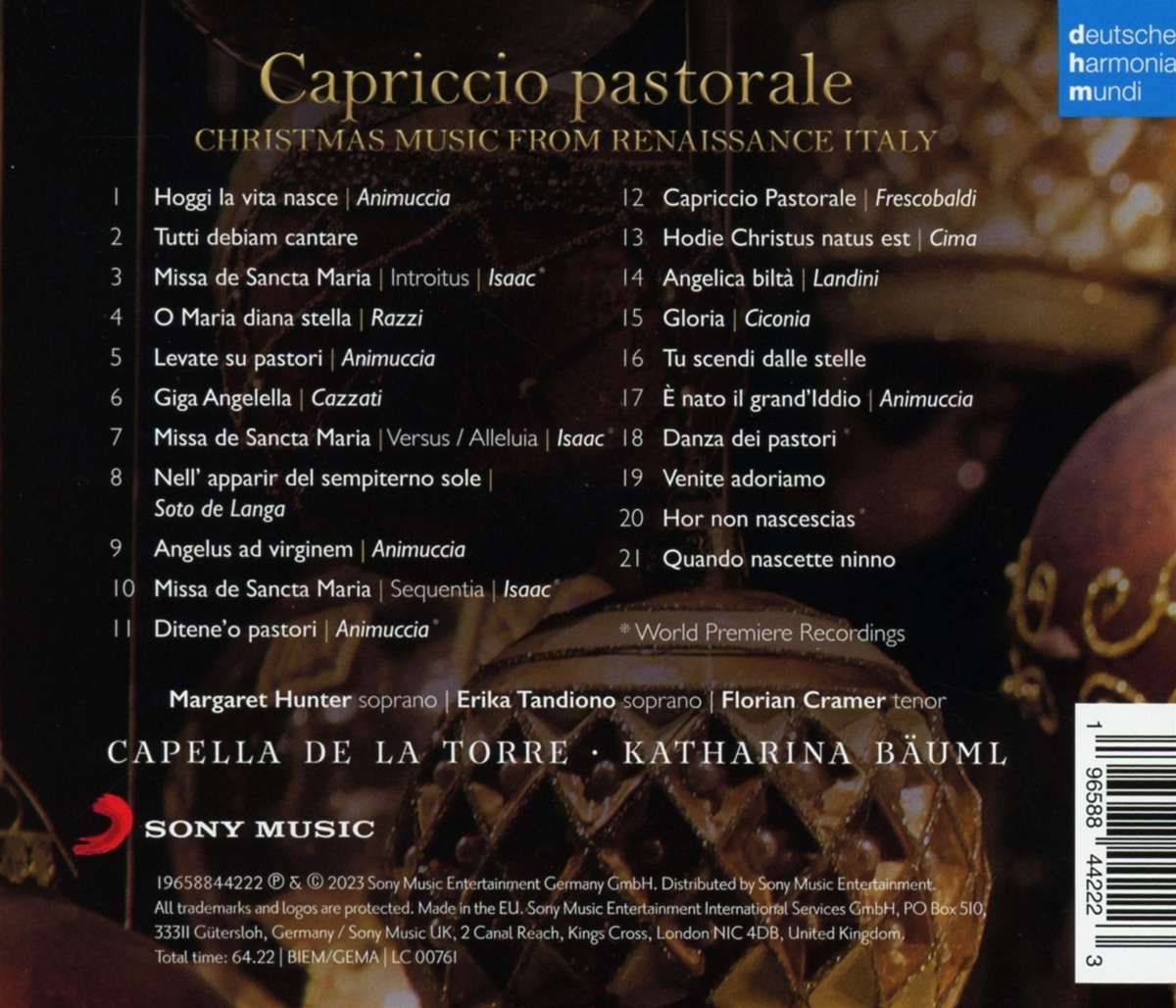 Katharina Baeuml 이탈리아의 크리스마스 음악 (Capriccio pastorale)