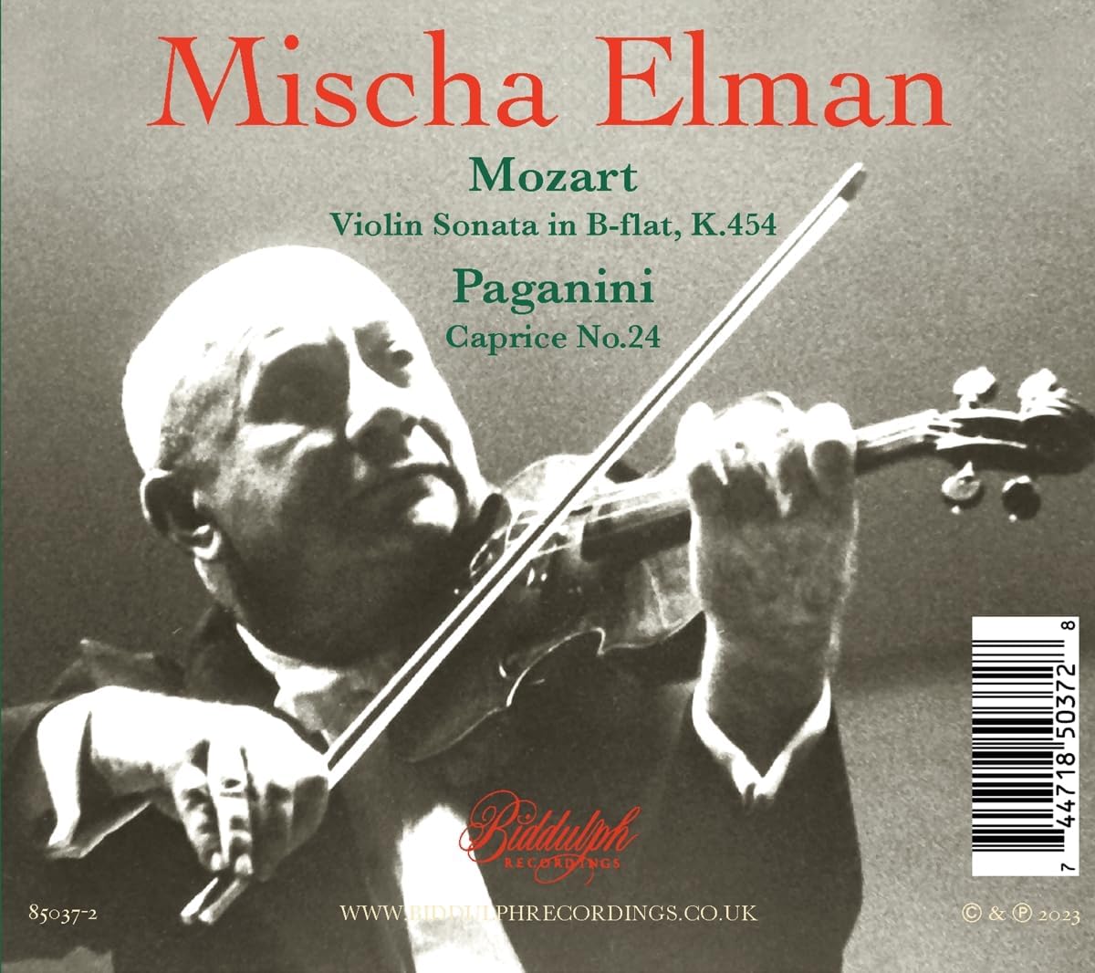 Mischa Elman 미샤 엘만의 모차르트와 파가니니, 그리고 사랑스러운 소품들 (Mischa Elman Plays Mozart & Paganini)