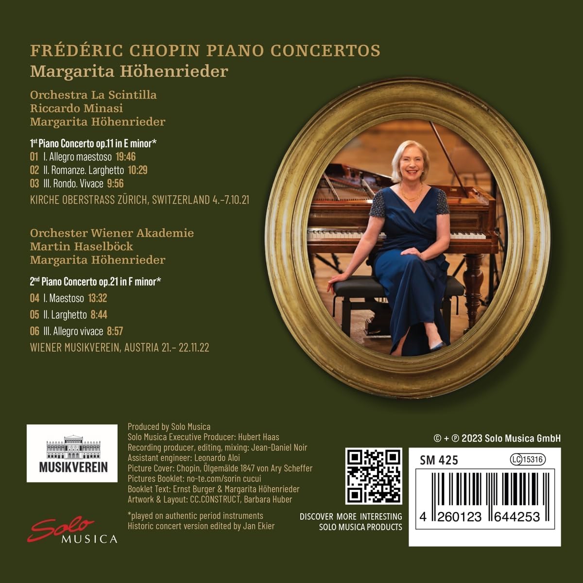 Margarita Hohenrieder 쇼팽: 피아노 협주곡 1, 2번 (Chopin: Piano Concertos Op.11, Op.21)