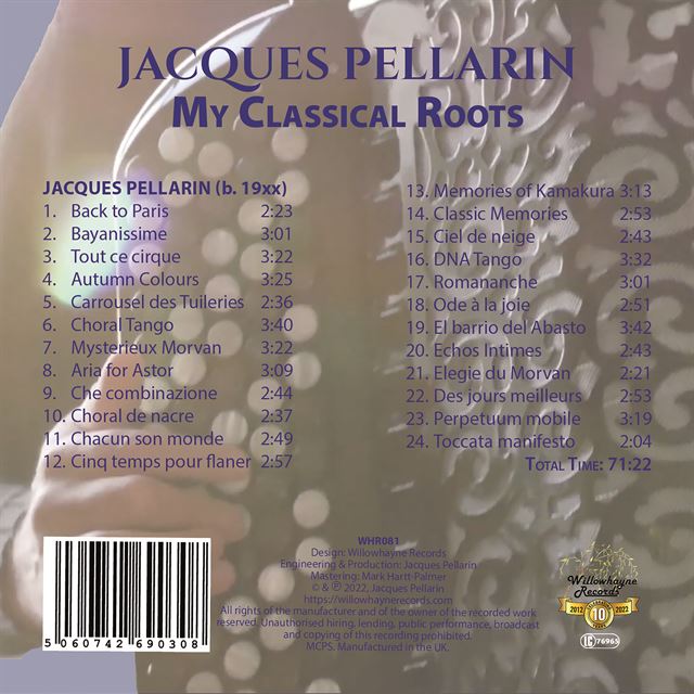 Jacques Pellarin 자크 펠라렝 아코디언 연주집 (My Classical Roots)