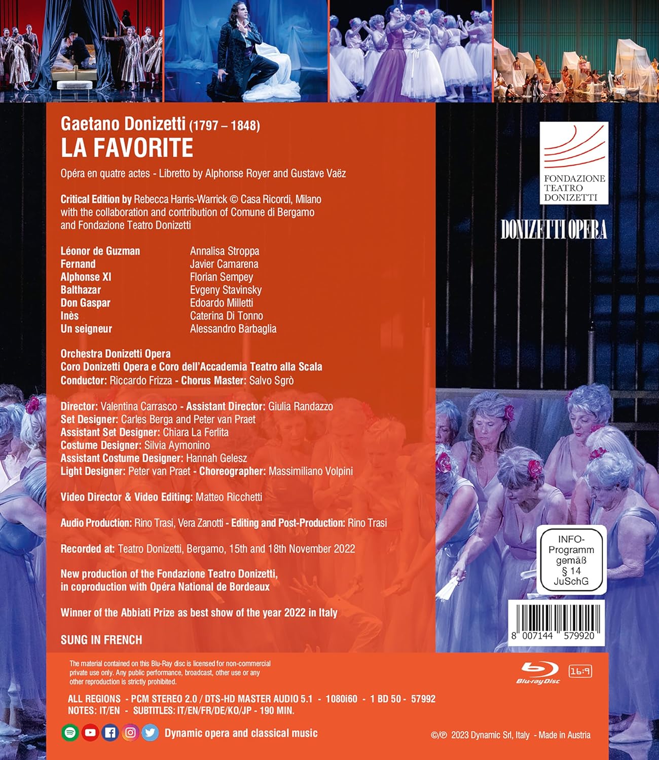 Riccardo Frizza 도니체티: 오페라 '라 파보리트' (Gaetano Donizetti: La Favorite)