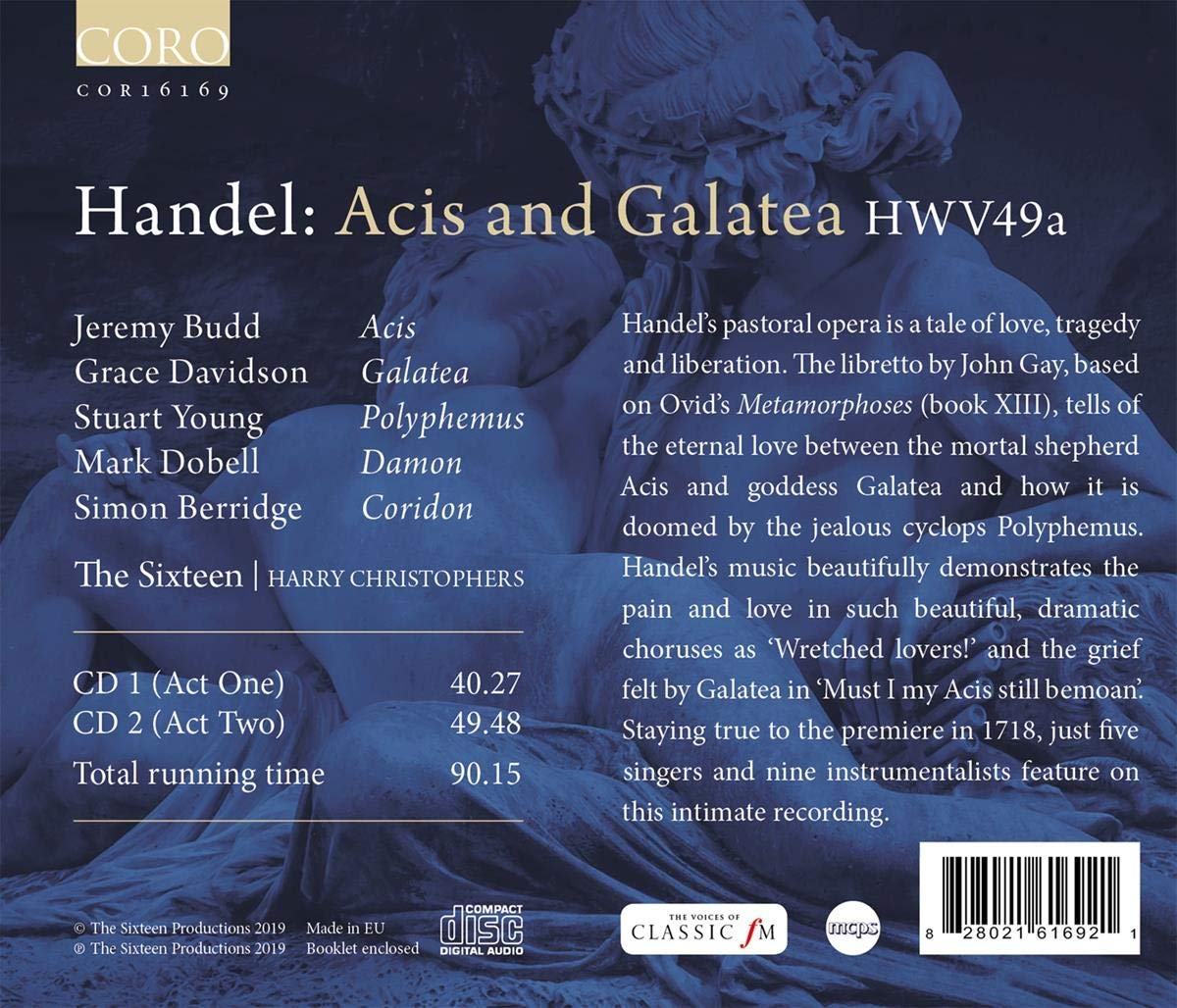 Harry Christophers 헨델: '아시스와 갈라테아' (Handel: Acis and Galatea)