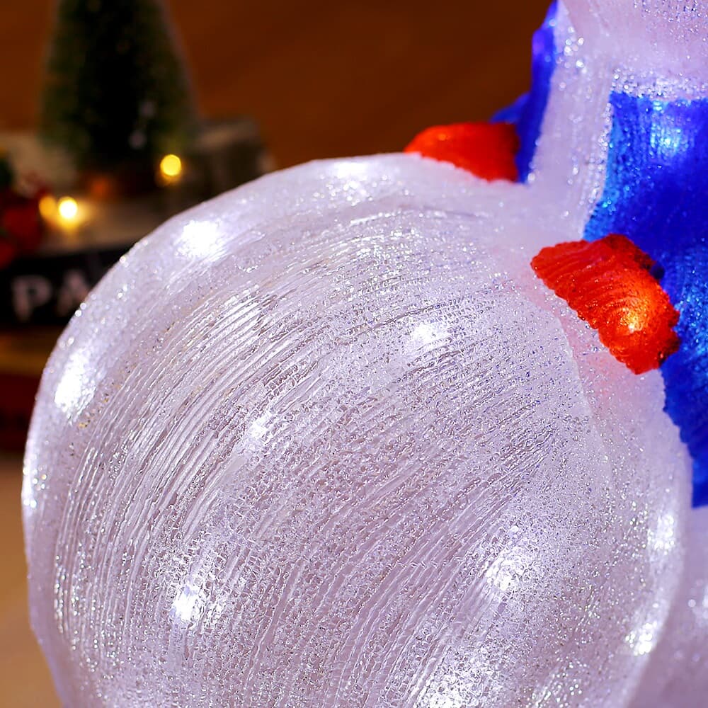 크리스마스 60구 LED 눈사람 트리 장식인형