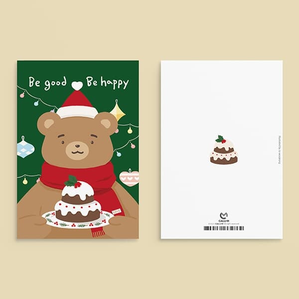 크리스마스카드 XJW2303 - BE GOOD BE HAPPY 신상 성탄절카드