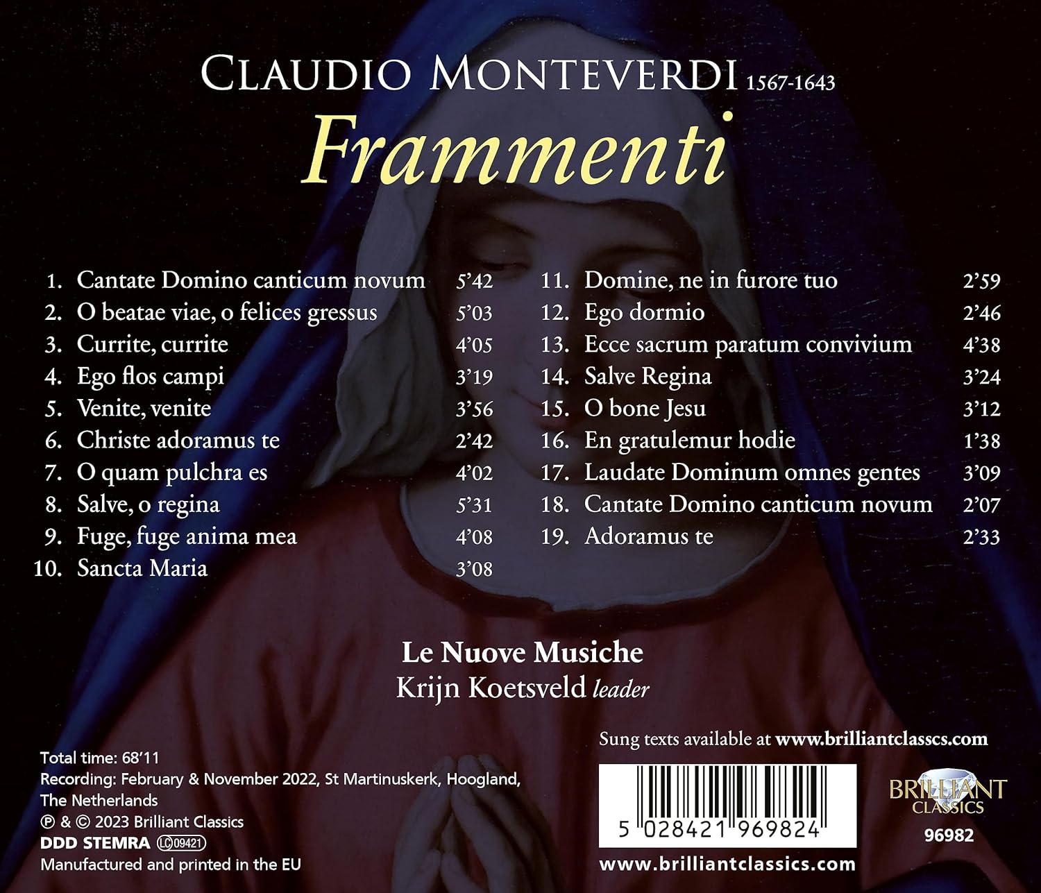 Le Nuove Musiche 몬테베르디: 프라멘티 (Monteverdi: Frammenti)