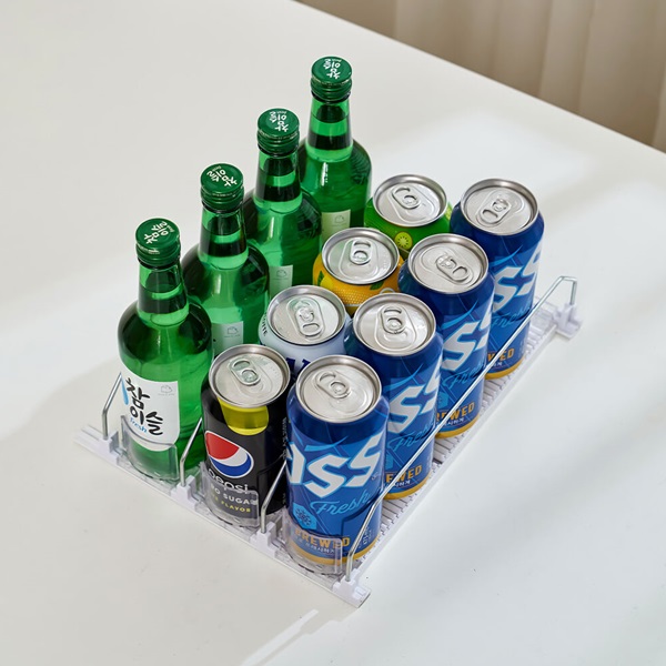 썸잇 냉장고 음료 자동 정리 트레이 맥주캔 디스펜서 키친핏 와이드 3라인 외 3종