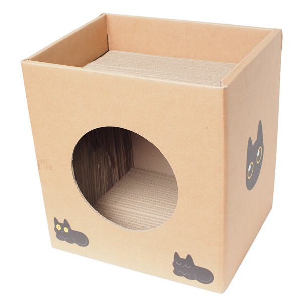 [2개이상구매시 머그컵GIFT]실수로 만든 박스형 고양이 스크래쳐(대형)
