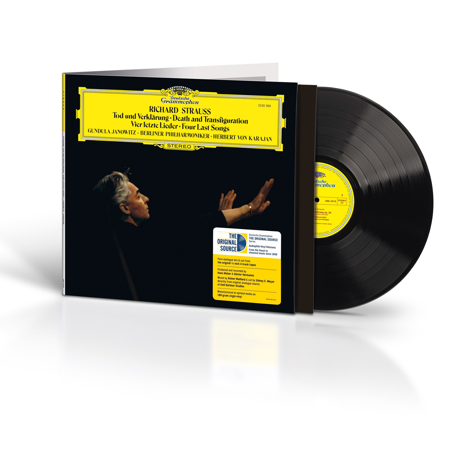 Herbert von Karajan 슈트라우스: 4개의 마지막 노래, 죽음과 변용 (R.Strauss: Tod und Verklarung & Four Last Songs) [LP]