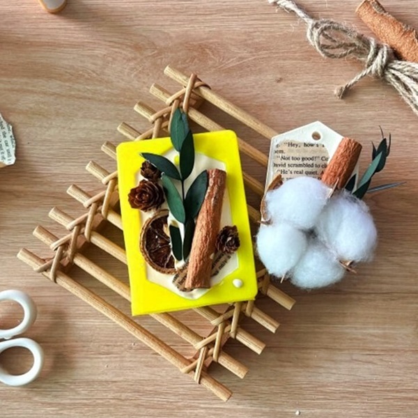 [솝앤푸]시나몬 목화 석고방향제 만들기 DIY 키트