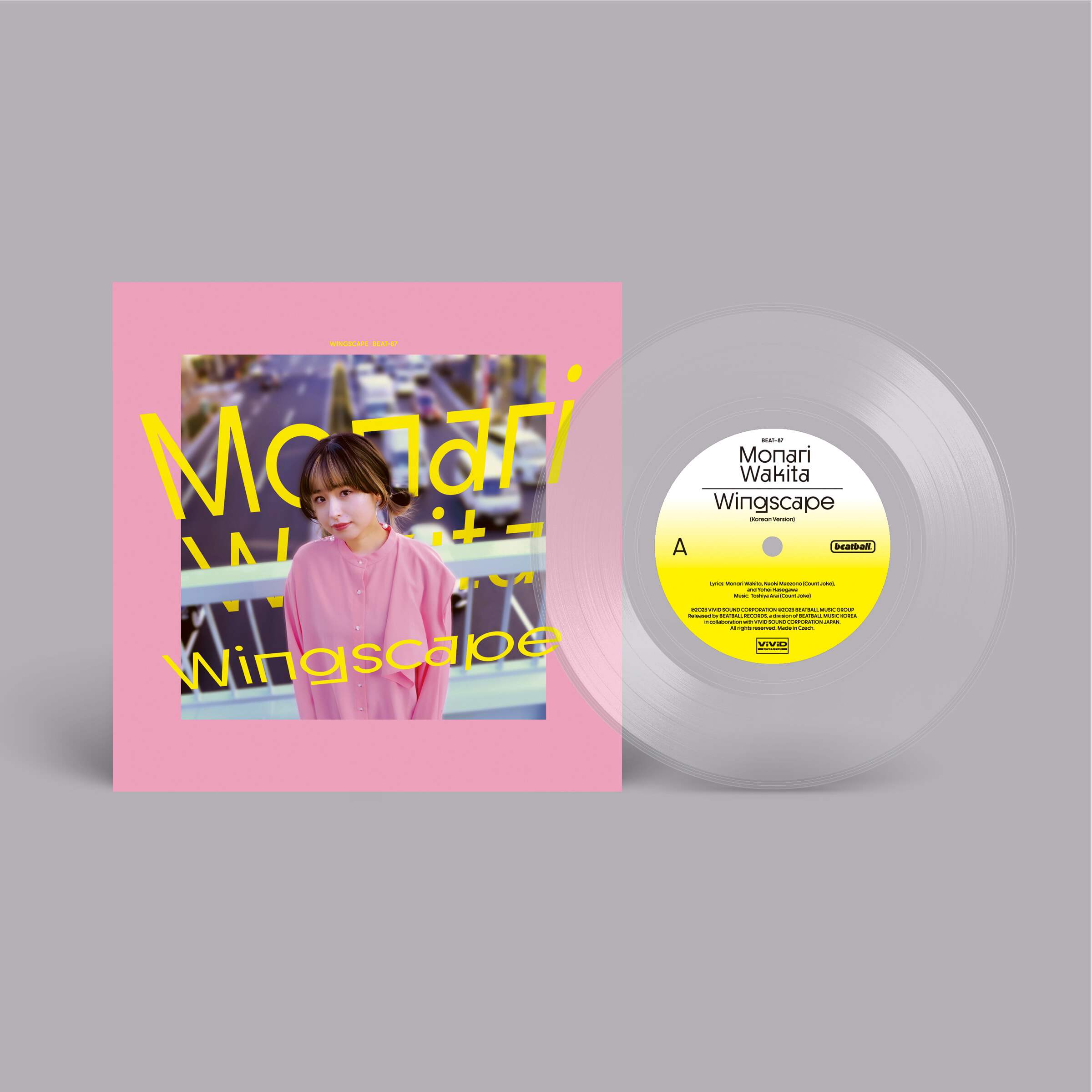 Monari Wakita (모나리 와키타) - Wingscape / Plastic Love [투명 7인치 컬러 Vinyl]