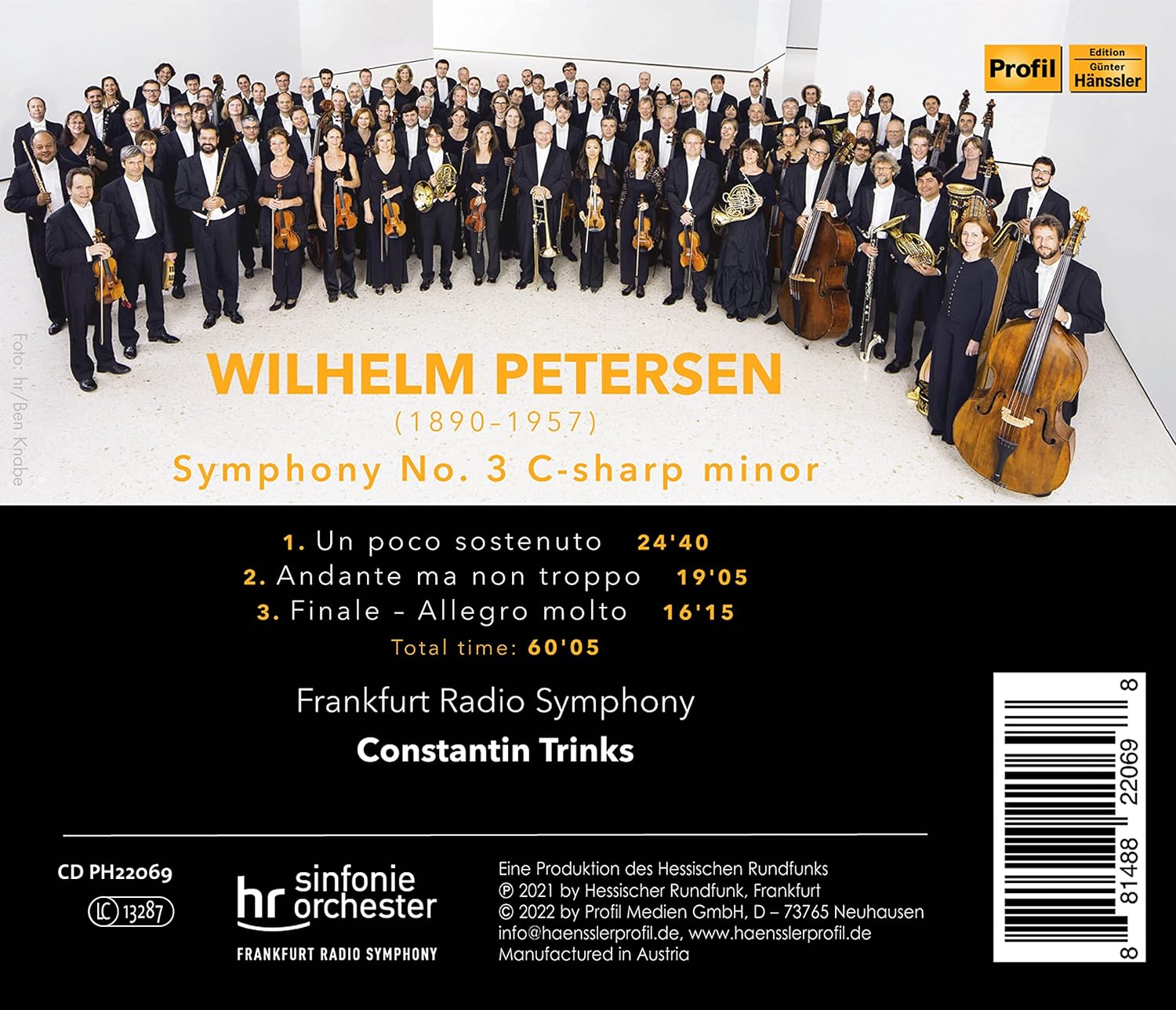 Constantin Trinks 페테르젠: 교향곡 3번 (Petersen: Symphony No.3)