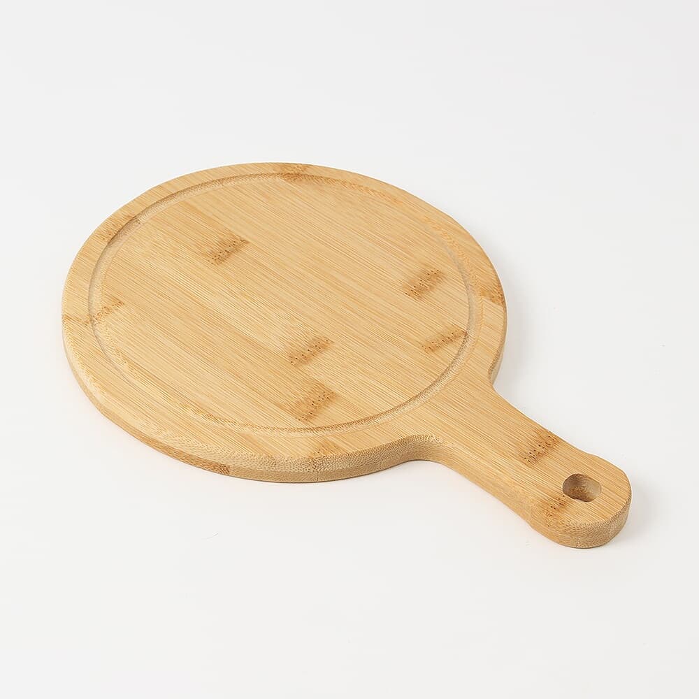 대나무 손잡이 피자트레이(원형) (28x19.5cm) 피자판