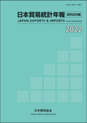 ’22 日本貿易統計年報 國別品別編