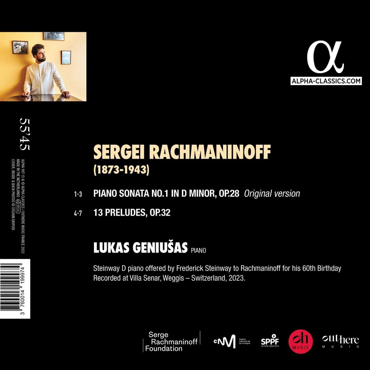 Lukas Geniusas 라흐마니노프: 피아노 소나타 1번, 전주곡 (Rachmaninoff: Piano Sonata No. 1 & Preludes Op. 32)
