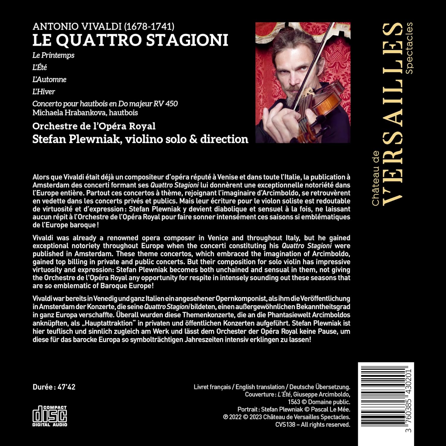 Stefan Plewniak 비발디: 사계, 오보에 협주곡 (Vivaldi: Le Quattro Stagioni)