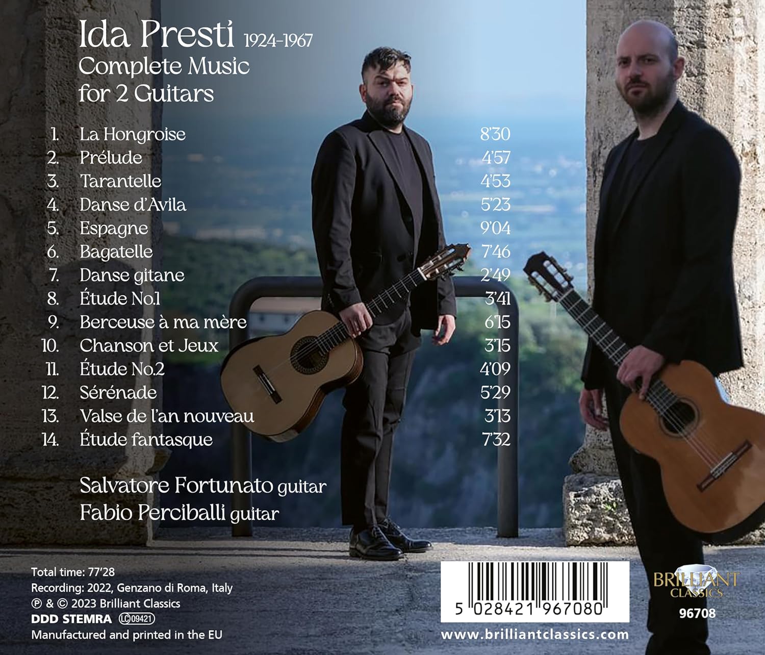 Salvatore Fortunato / Fabio Perciballi 프레스티: 두 대의 기타를 위한 음악 전곡 (Presti: Complete Music for 2 Guitars)